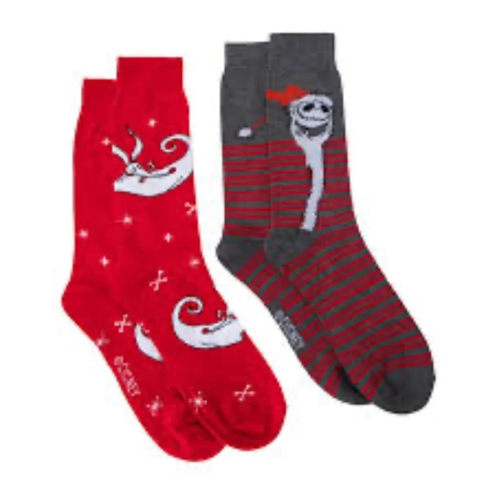 2 pair Nightmare Before Christmas Crew Sock 6-12